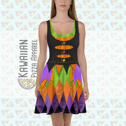 RUSH ORDER: DL Halloween Minnie Inspired Skater Dress