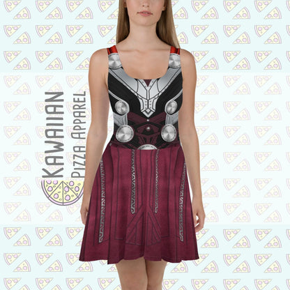 READY-to-SHIP [M] Women's Jane Foster Mighty Thor Inspired Skater Dress