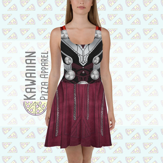 READY-to-SHIP [M] Women's Jane Foster Mighty Thor Inspired Skater Dress