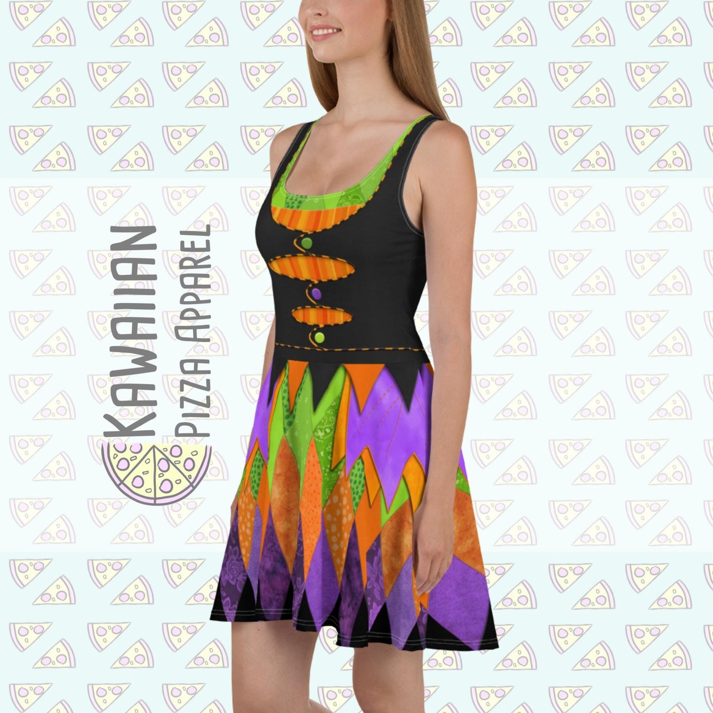 RUSH ORDER: DL Halloween Minnie Inspired Skater Dress