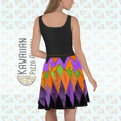 RUSH ORDER: DL Halloween Minnie Inspired Skater Dress