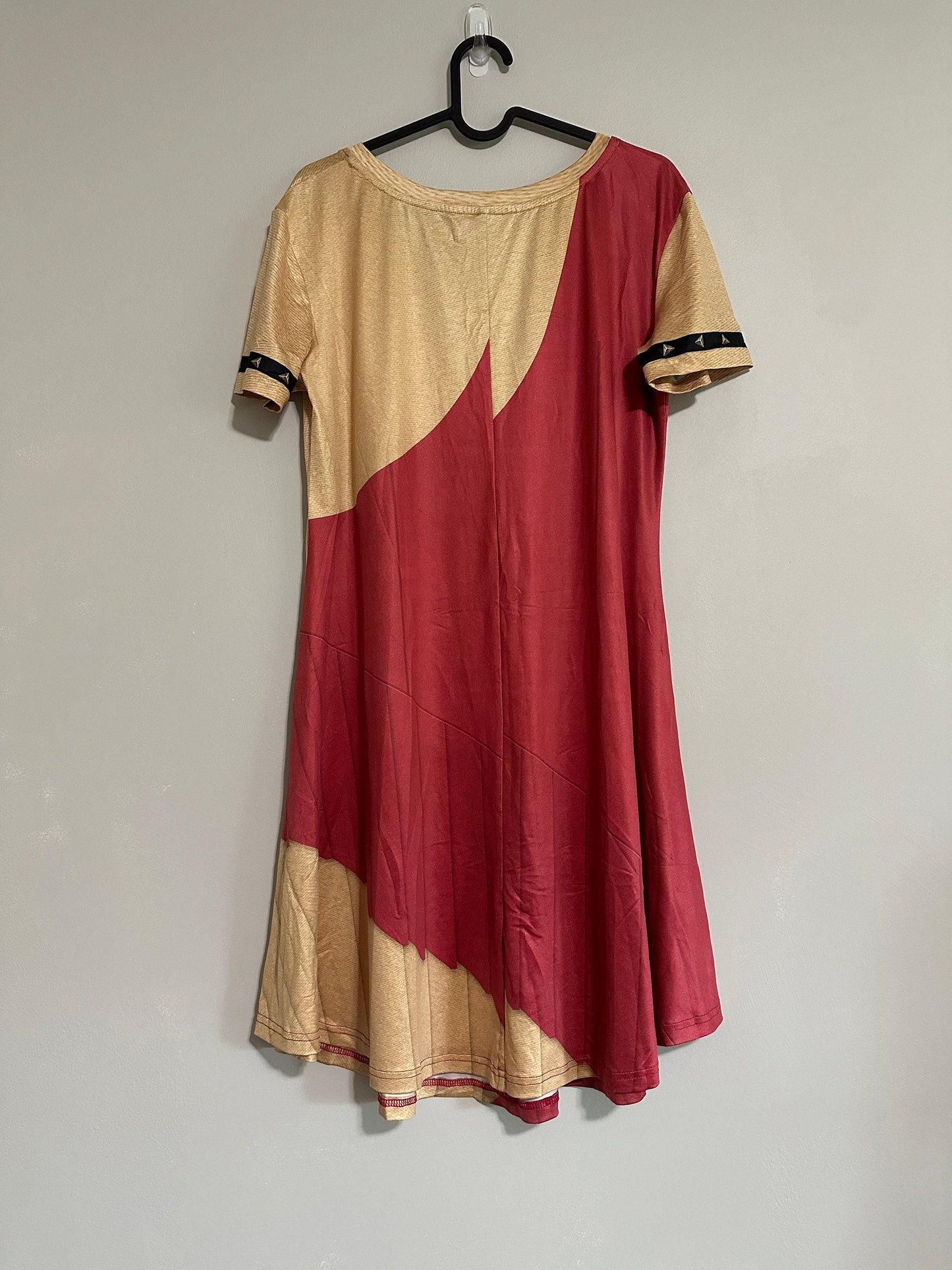 Ready-to Ship FLAW SAMPLE [XL] Magical Map Inspired Short Sleeve Flare Dress