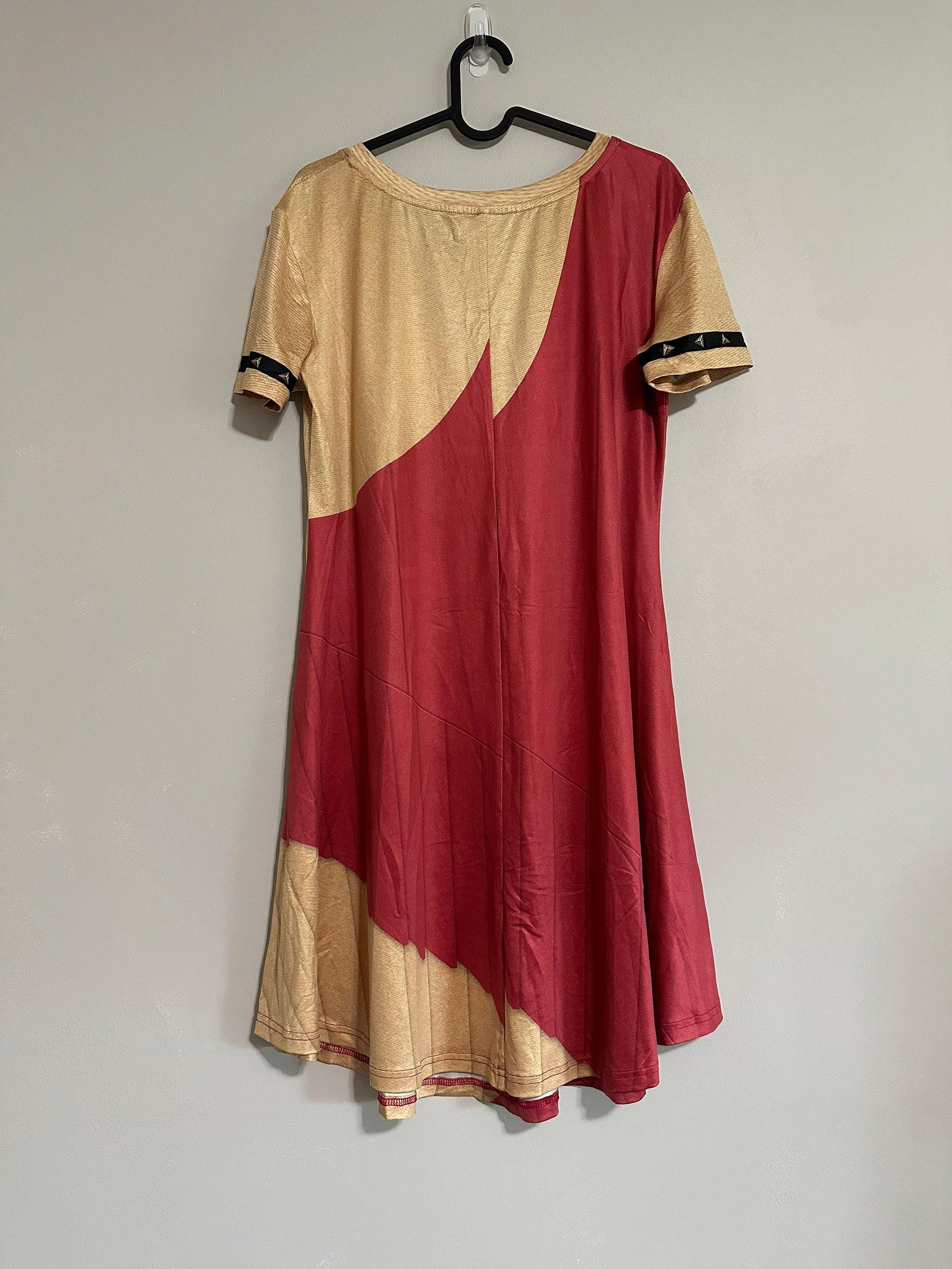 Ready-to Ship FLAW SAMPLE [XL] Magical Map Inspired Short Sleeve Flare Dress