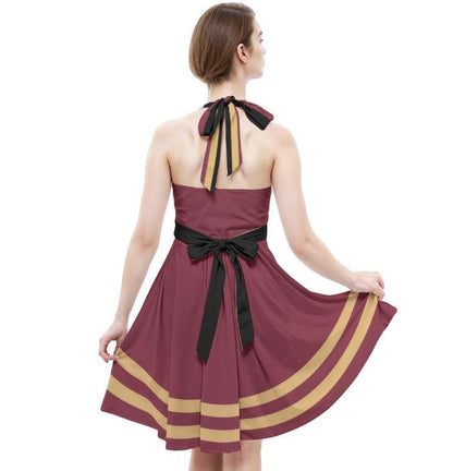 Tower of Terror Bellhop Inspired Halter Midi Dress