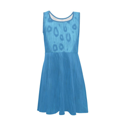 Kid's Derpy Tiger Inspired Sleeveless Skater Dress