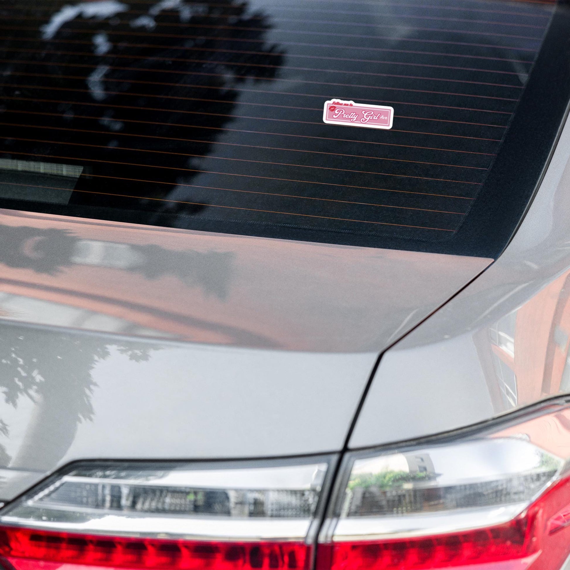 Follow Me to Pretty Girl Avenue Bubble-free stickers