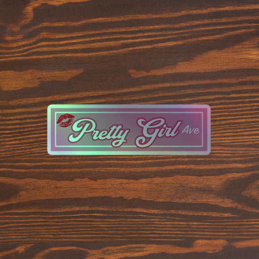 Pretty Girl Avenue Holographic stickers