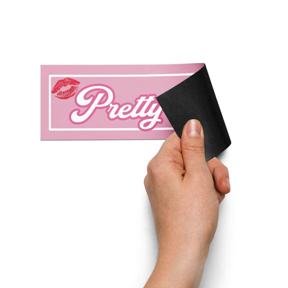 Pretty Girl Avenue Car Magnet 10"x3"