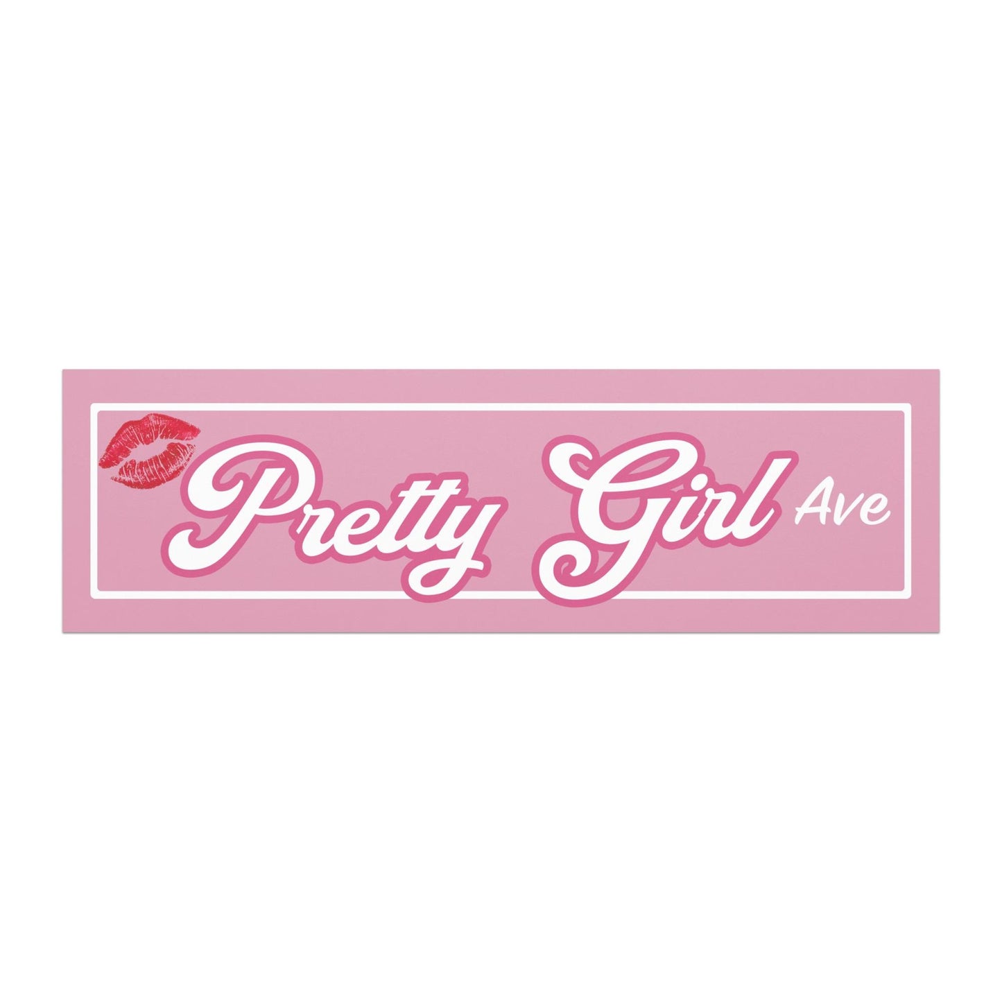 Pretty Girl Avenue Car Magnet 10"x3"