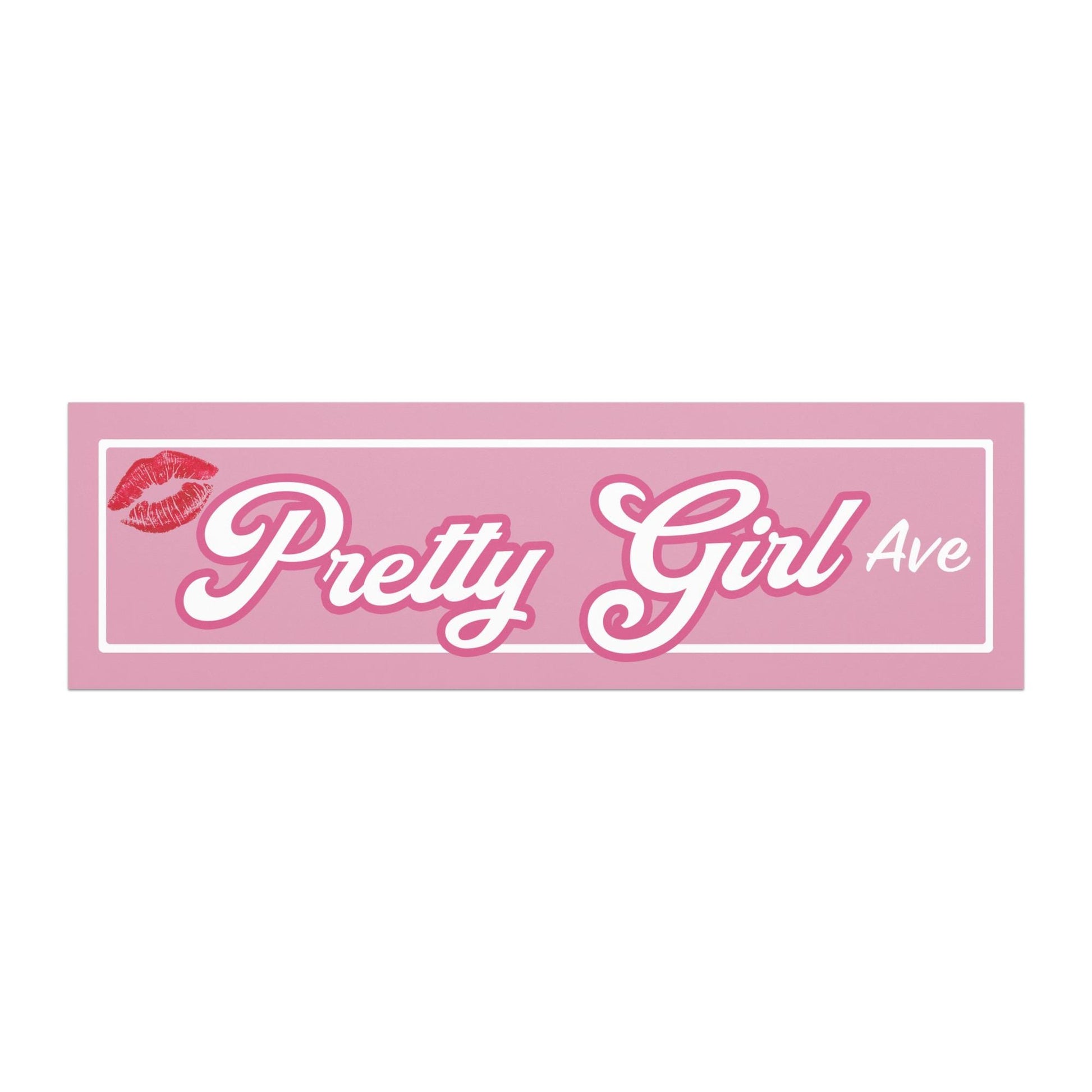Pretty Girl Avenue Car Magnet 10"x3"