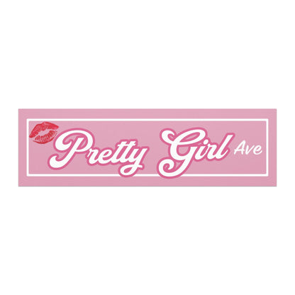 Pretty Girl Avenue Car Magnet 10"x3"