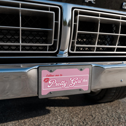 Follow Me to Pretty Girl Avenue Vanity license plate