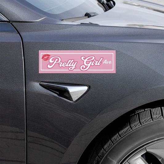 Pretty Girl Avenue Car Magnet