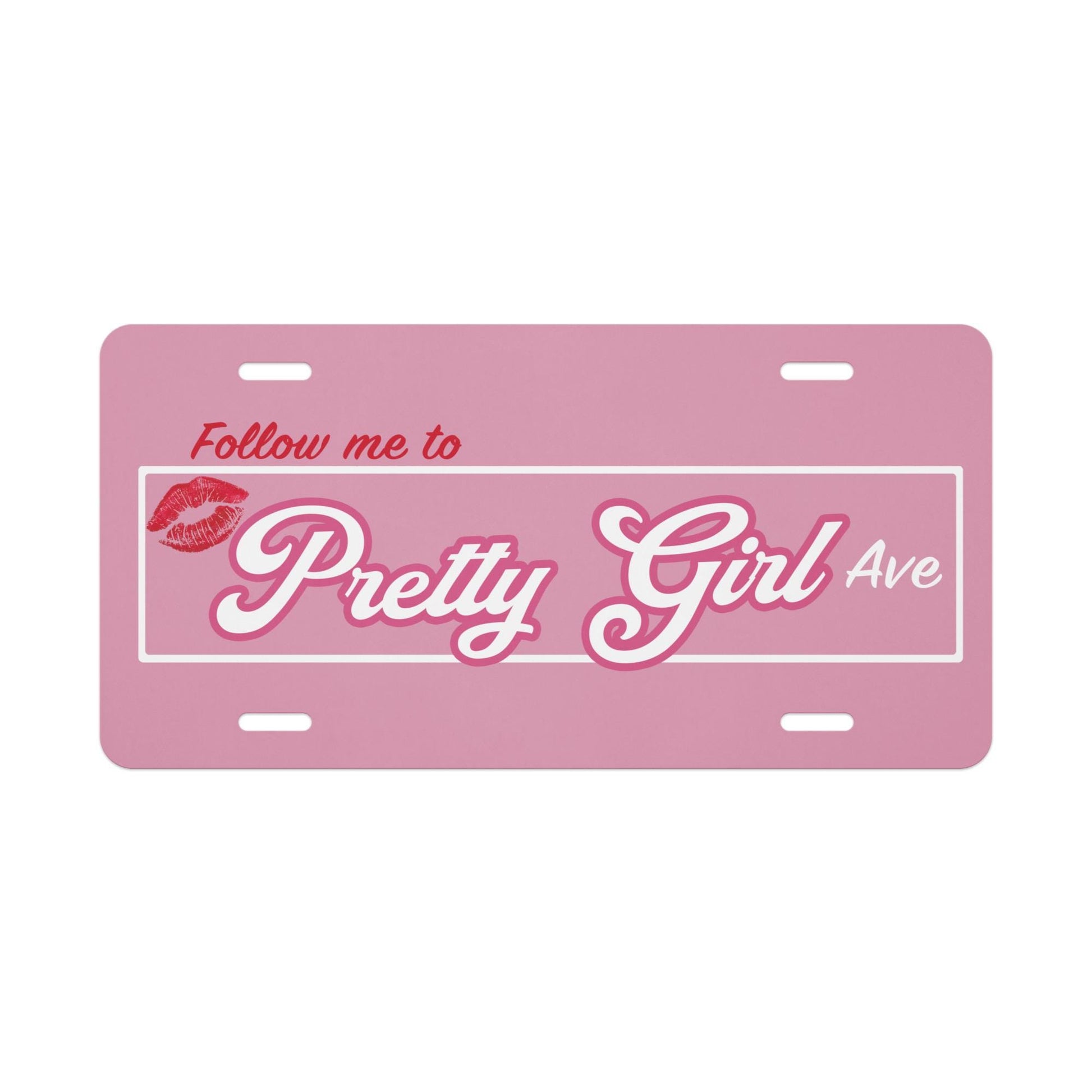 Follow Me to Pretty Girl Avenue Vanity license plate