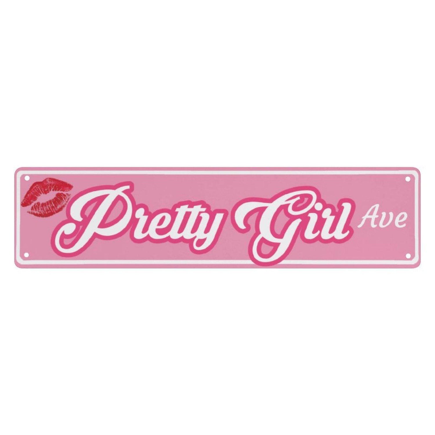 Pretty Girl Avenue Metal Street Sign 16"x4"