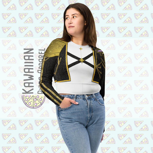 Women's Rumi Inspired Recycled long-sleeve crop top