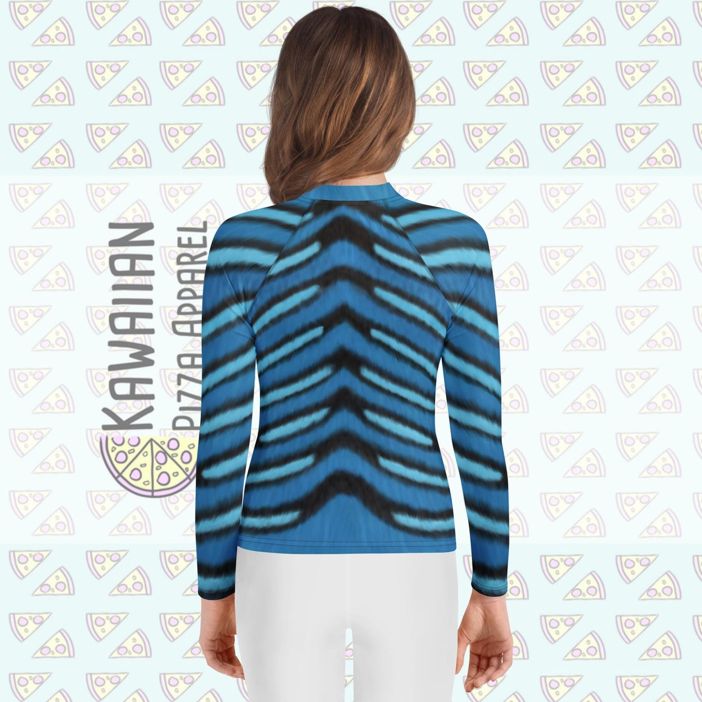 Youth Derpy Tiger Inspired ATHLETIC Long Sleeve Shirt