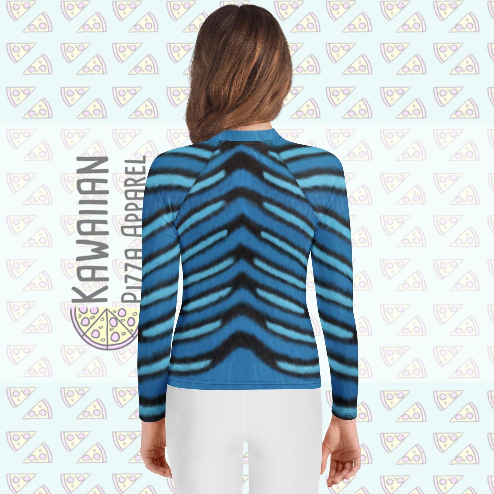 Youth Derpy Tiger Inspired ATHLETIC Long Sleeve Shirt