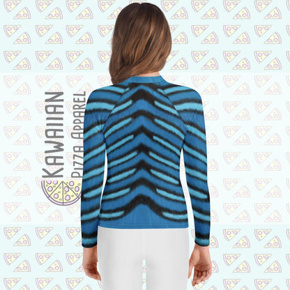 Youth Derpy Tiger Inspired ATHLETIC Long Sleeve Shirt