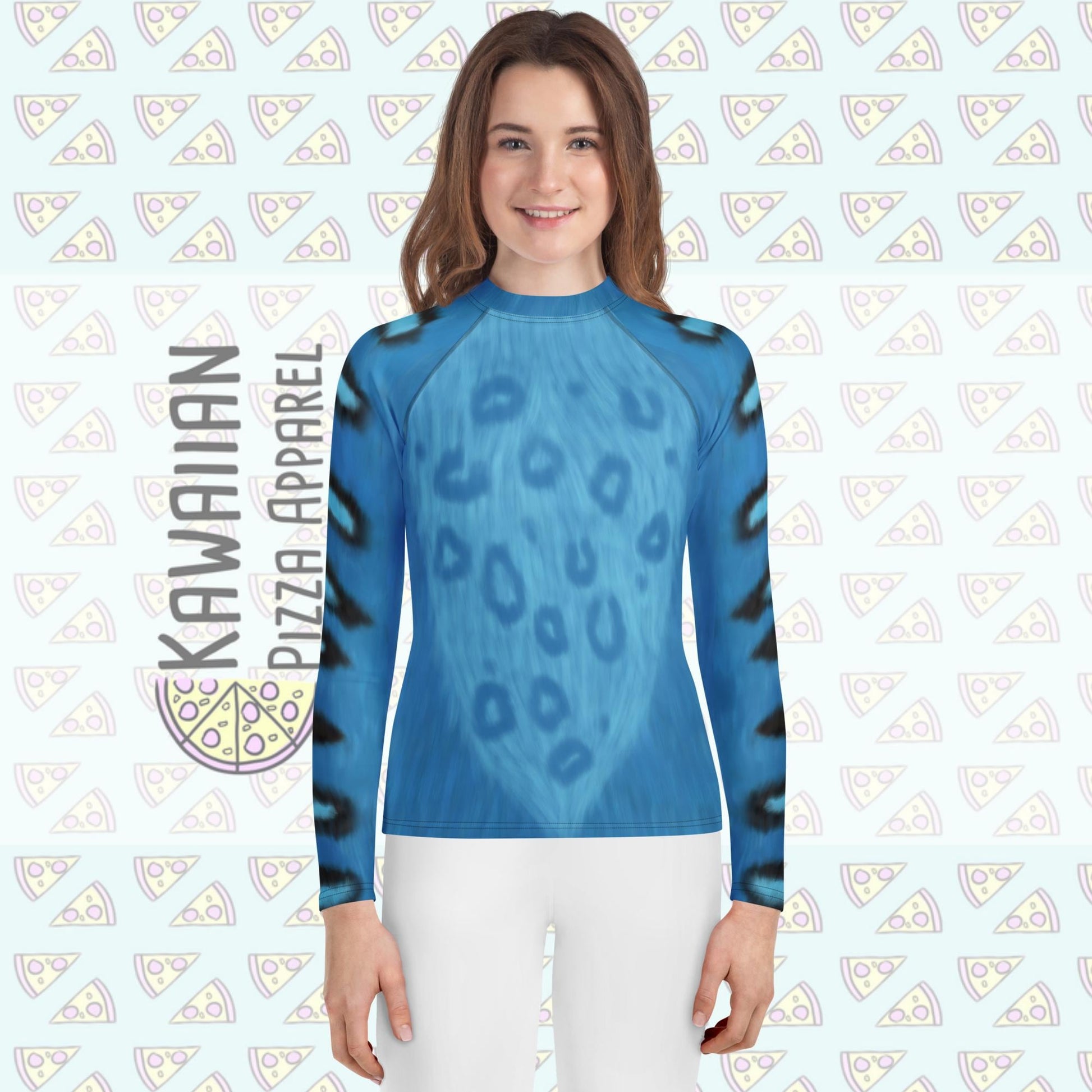 Youth Derpy Tiger Inspired ATHLETIC Long Sleeve Shirt