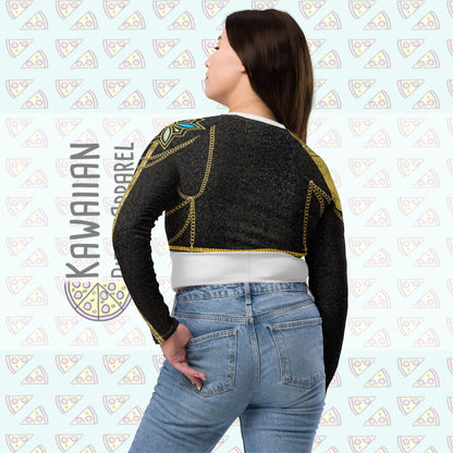 Women's Rumi Inspired Recycled long-sleeve crop top
