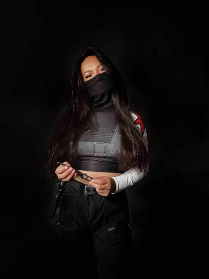RTS [L] Women's Bucky Inspired Recycled long-sleeve crop top