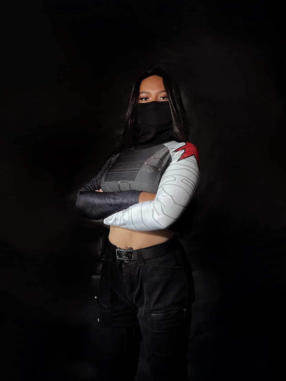RTS [L] Women's Bucky Inspired Recycled long-sleeve crop top