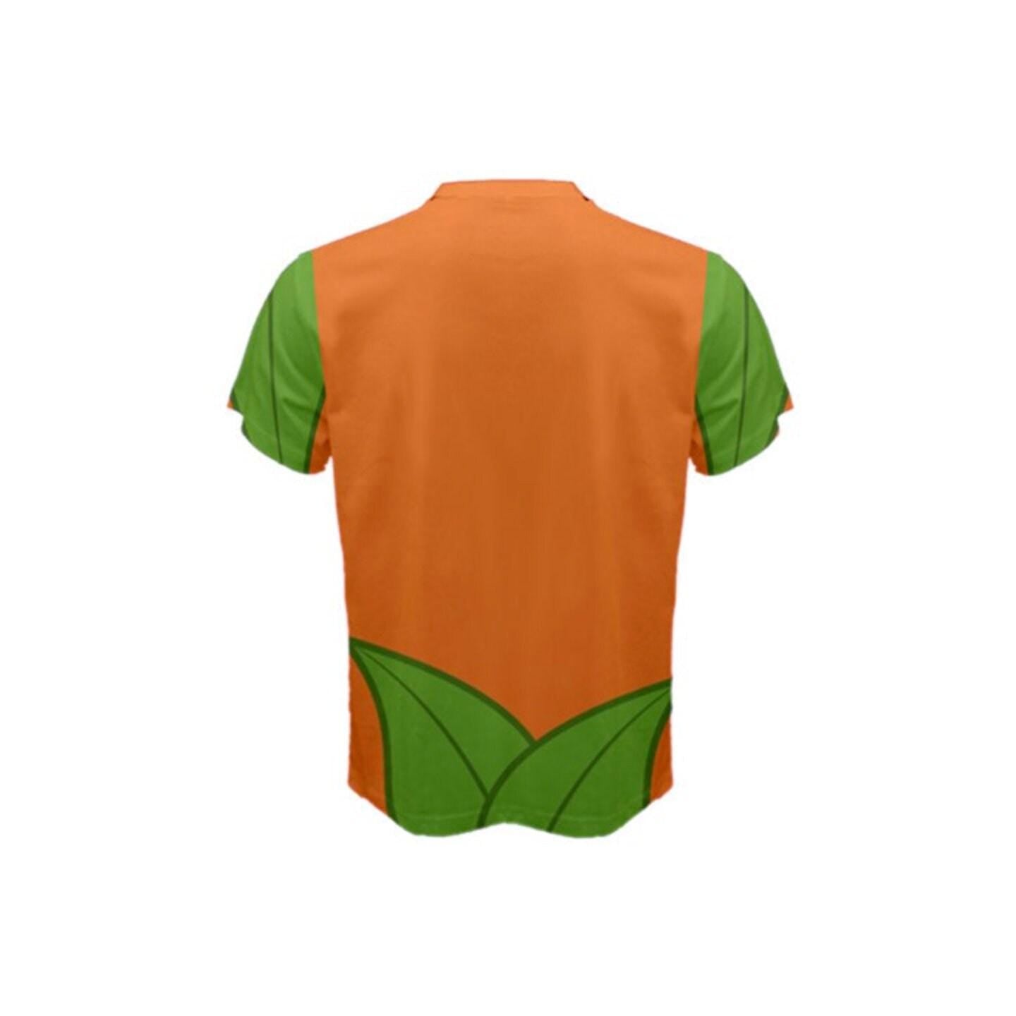 Men's Orange Bird Inspired Short Sleeve Shirt