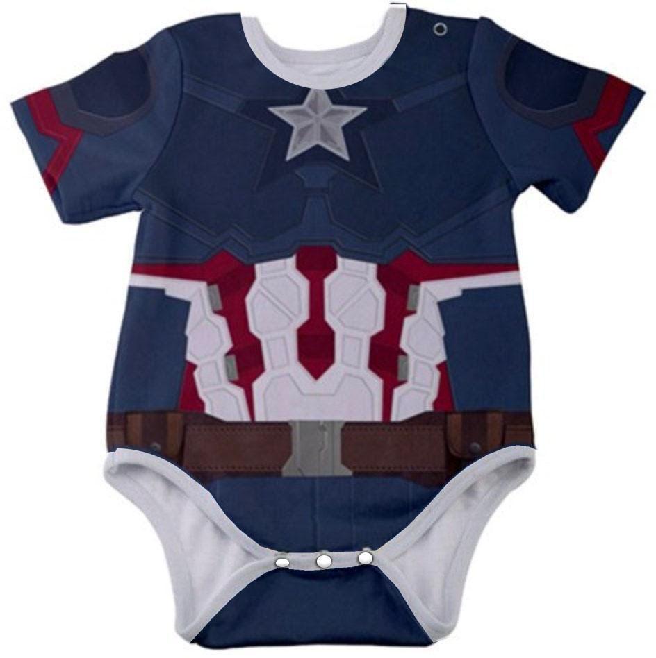 Captain America Inspired Baby Bodysuit