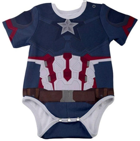 Captain America Inspired Baby Bodysuit