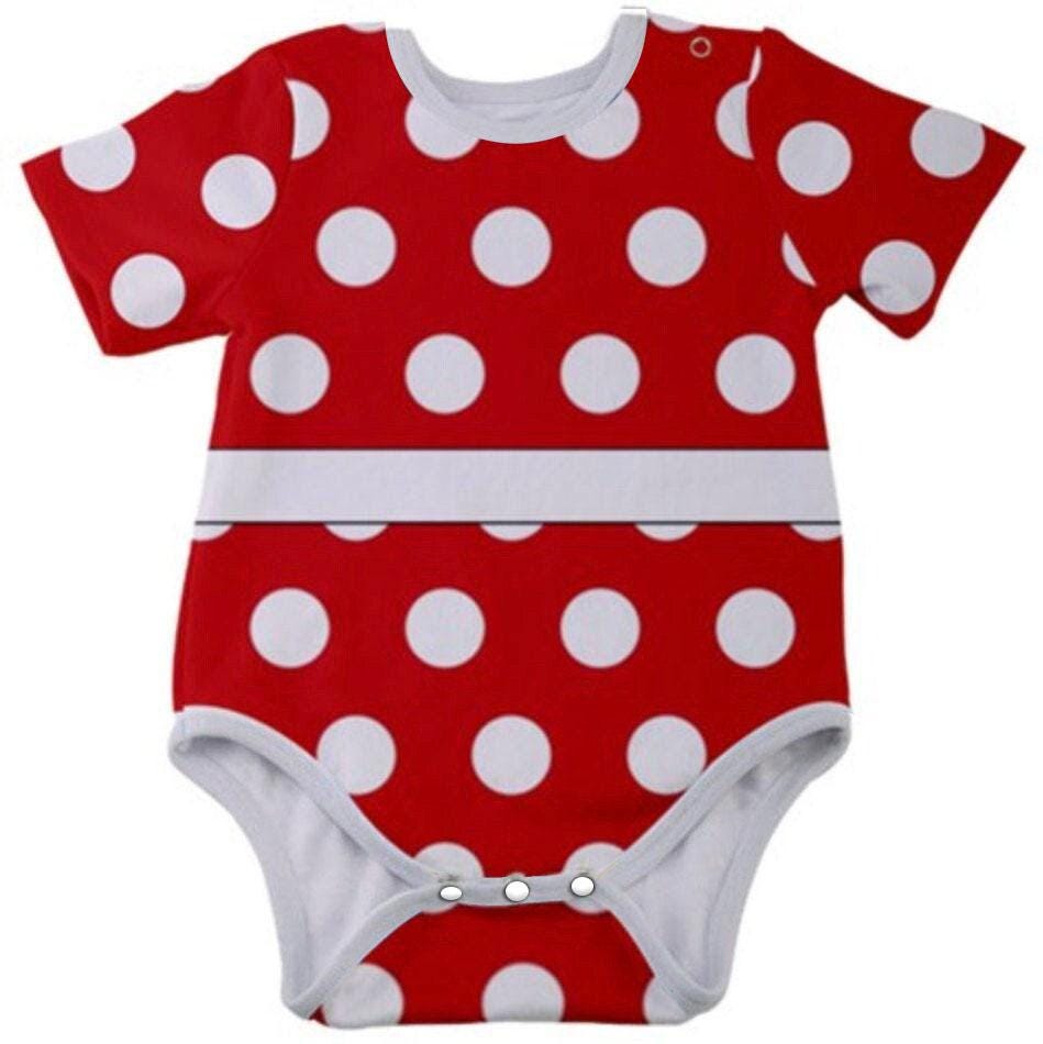Minnie Inspired Baby Bodysuit