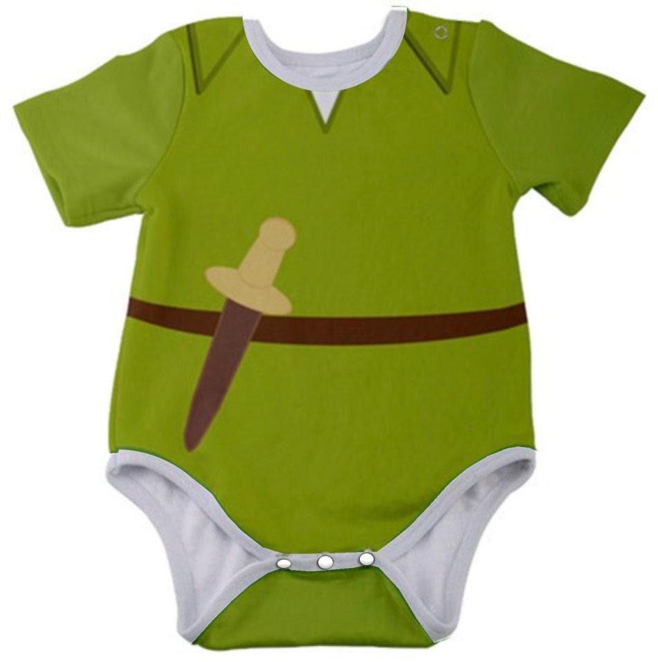 Peter Pan Inspired Baby Bodysuit
