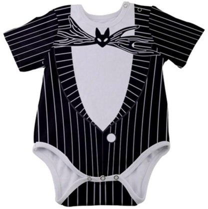 Jack Skellington Inspired Baby Bodysuit
