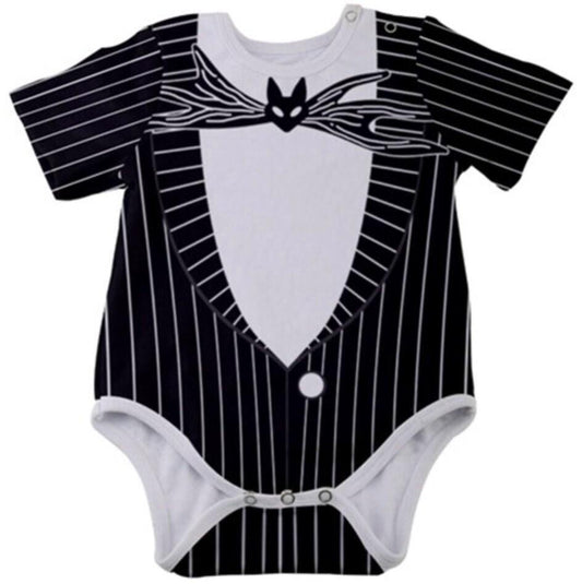 Jack Skellington Inspired Baby Bodysuit