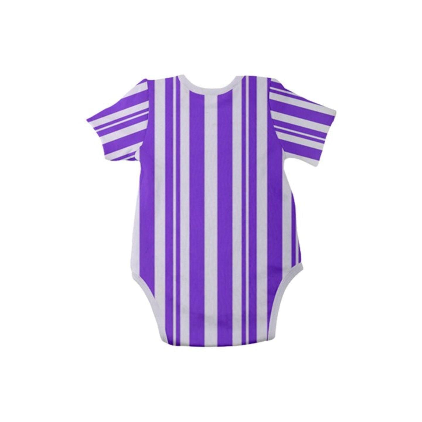 Purple Dapper Dan Inspired Baby Bodysuit