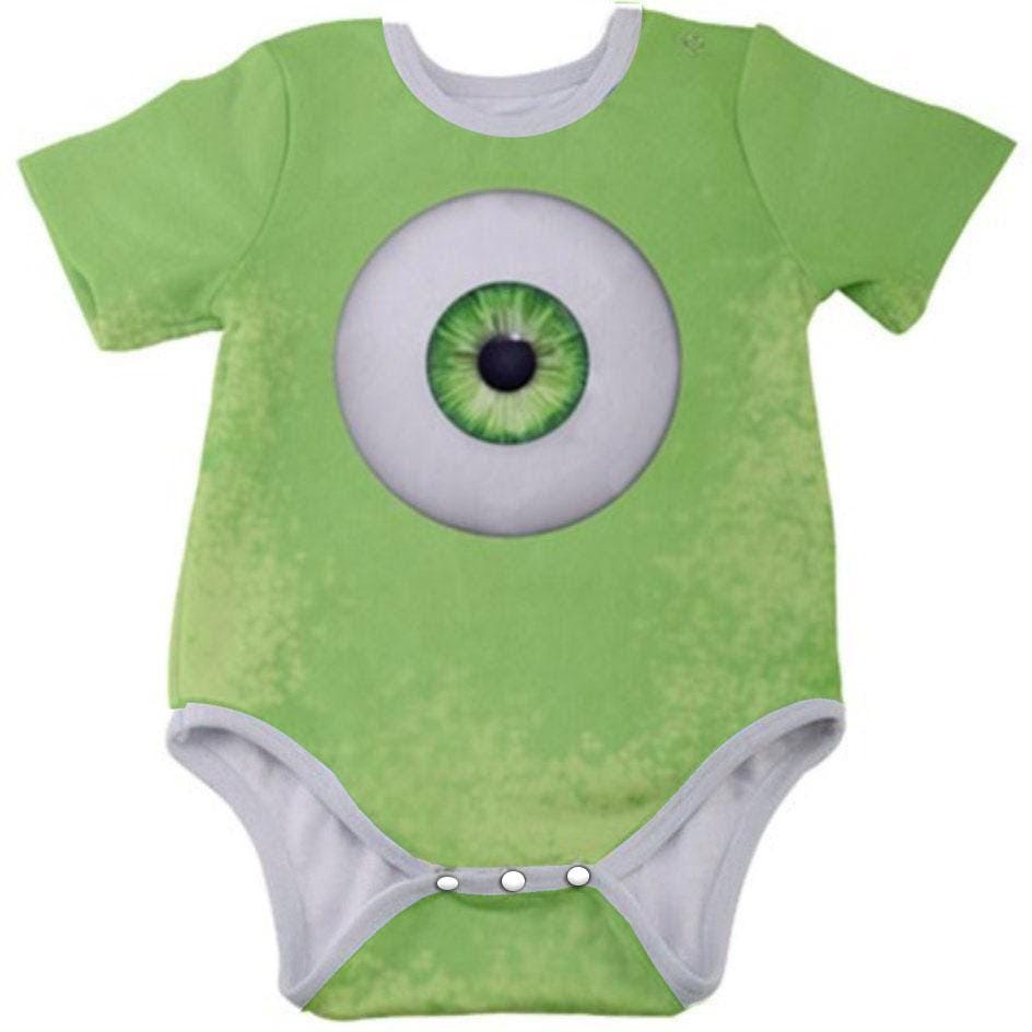 Mike Wazowski Inspired Baby Bodysuit