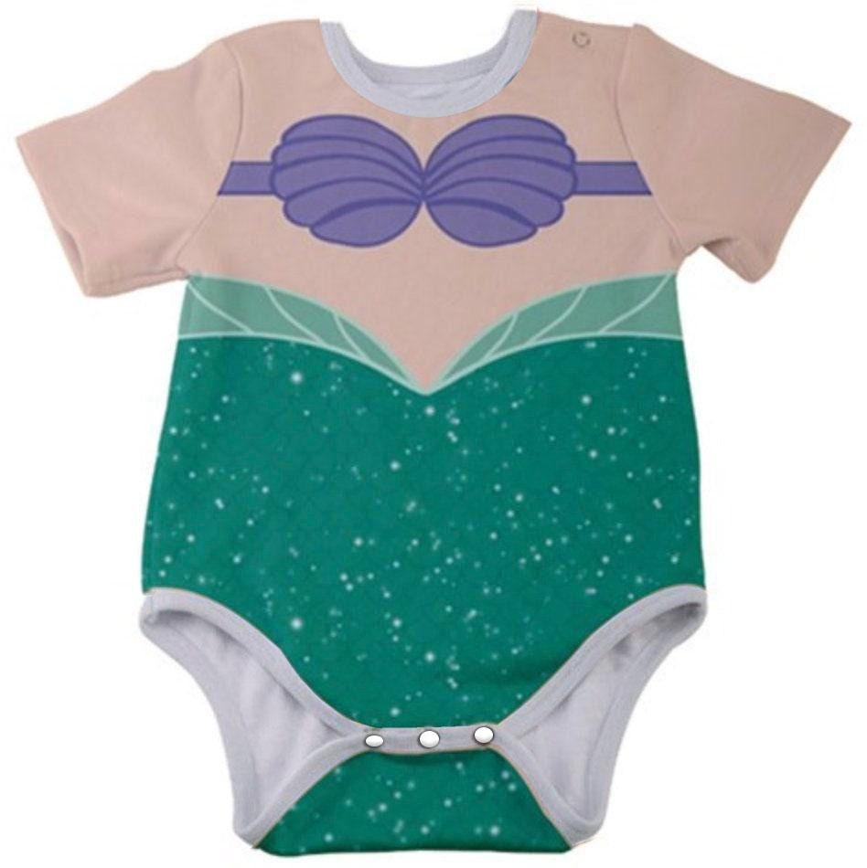 Ariel Inspired Baby Bodysuit