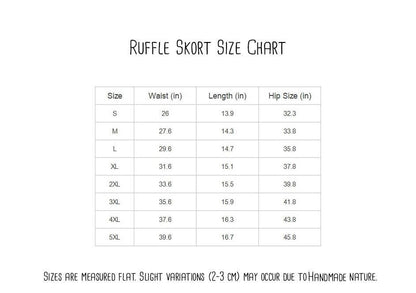 Belle Inspired Ruffle Sport Skirt