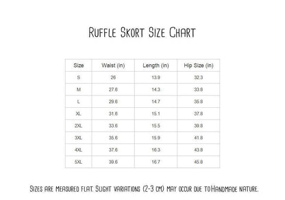 Gazelle Inspired Ruffle Sport Skirt