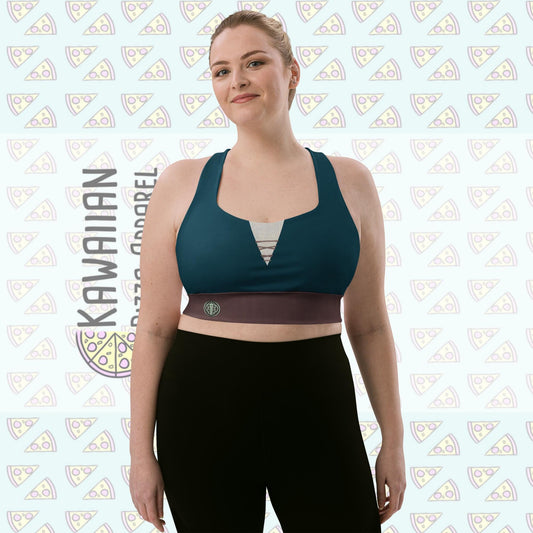 Women's Merida Inspired All-Over Print Recycled Longline Sports Bra