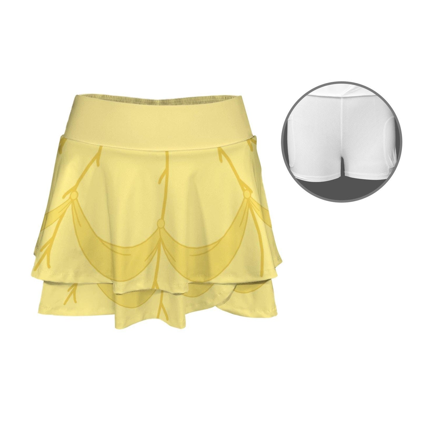 Belle Inspired Ruffle Sport Skirt