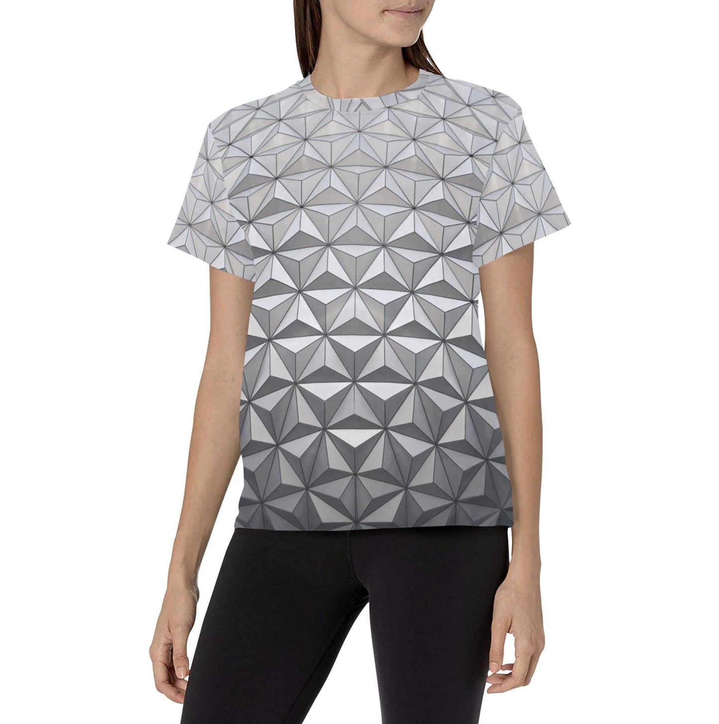 READY-to-SHIP [M] Women's Spaceship Earth Epcot Inspired Short Sleeve Shirt
