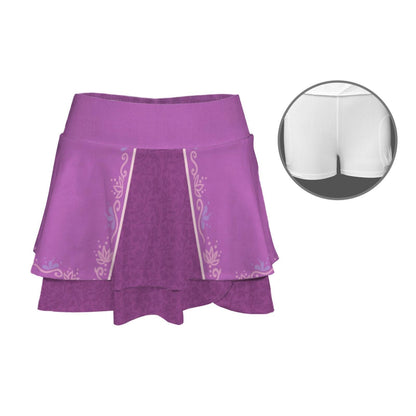 Rapunzel Inspired Ruffle Sport Skirt