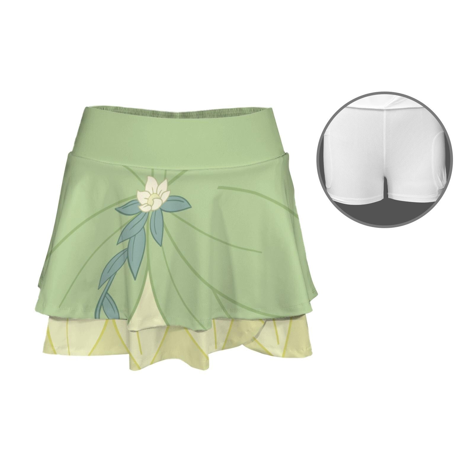 Tiana Inspired Ruffle Sport Skirt