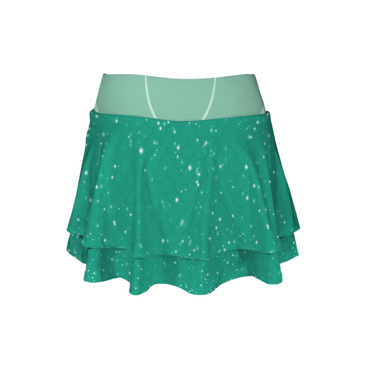 Ariel Inspired Ruffle Sport Skirt