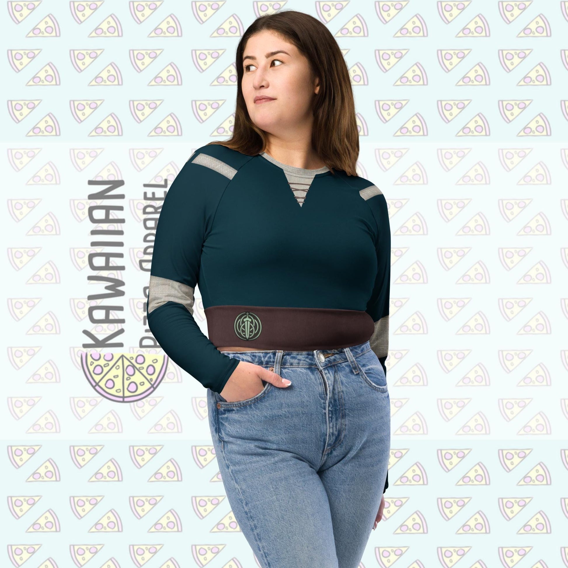 Women's Merida Inspired Recycled long-sleeve crop top