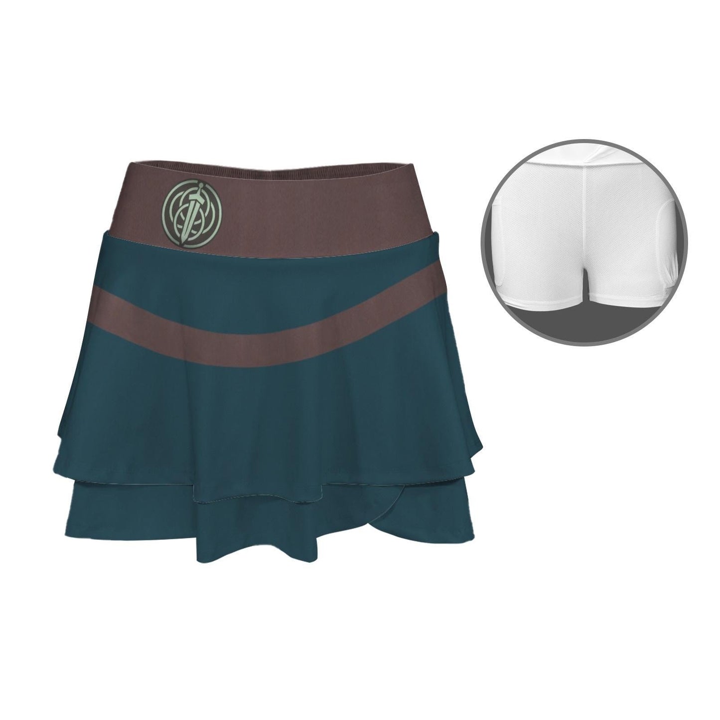 Merida Inspired Ruffle Sport Skirt
