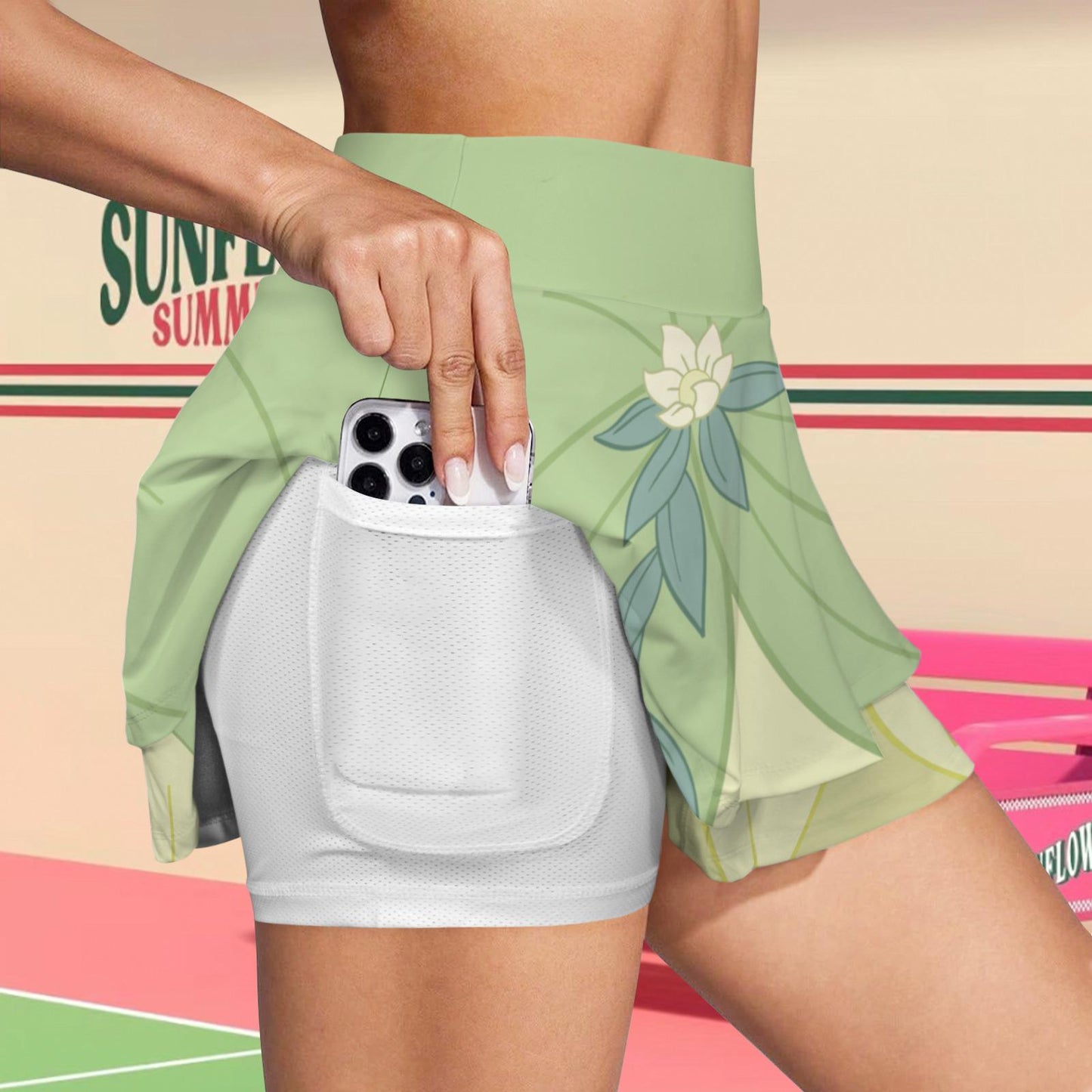 Tiana Inspired Ruffle Sport Skirt