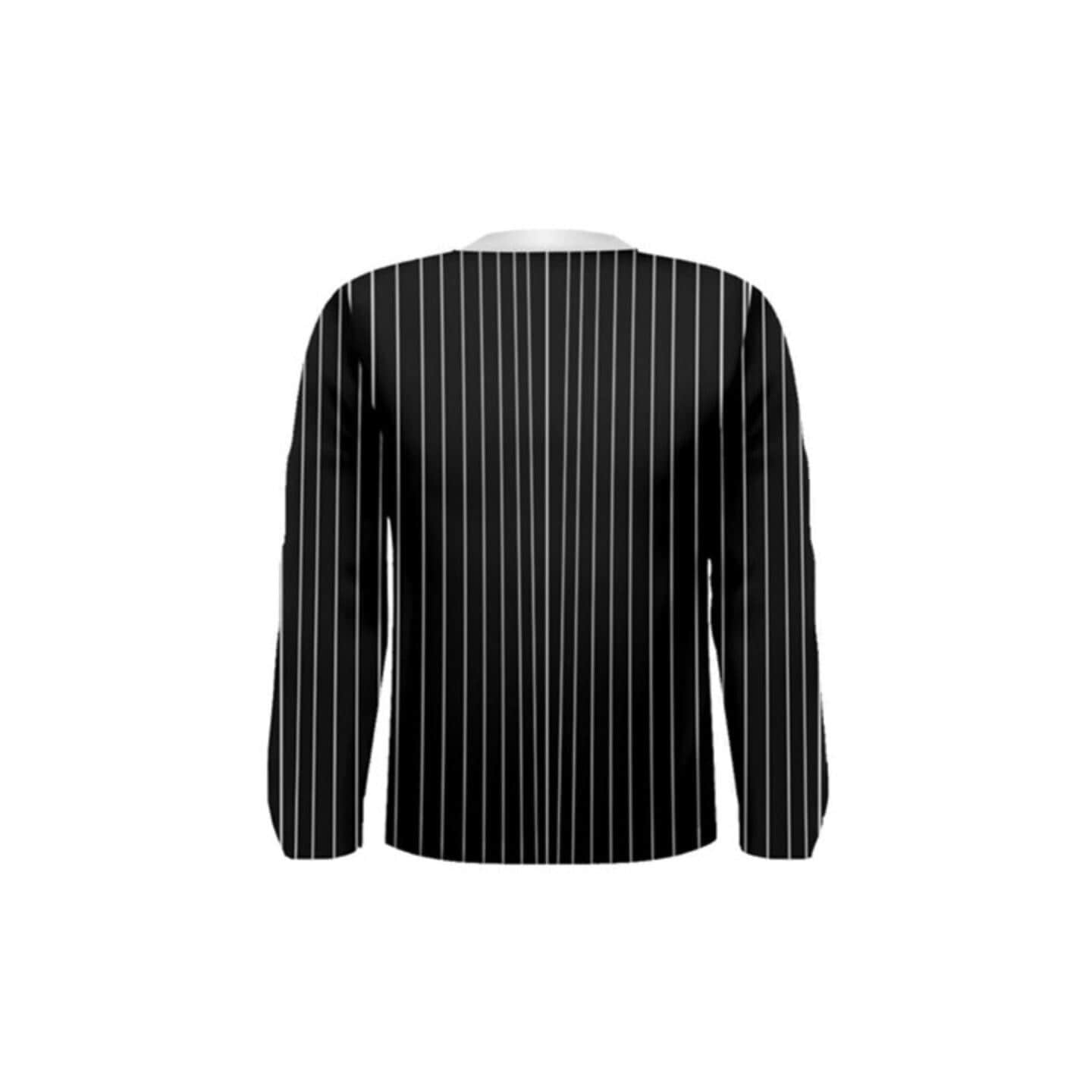 Men's Jack Skellington Inspired Long Sleeve Shirt