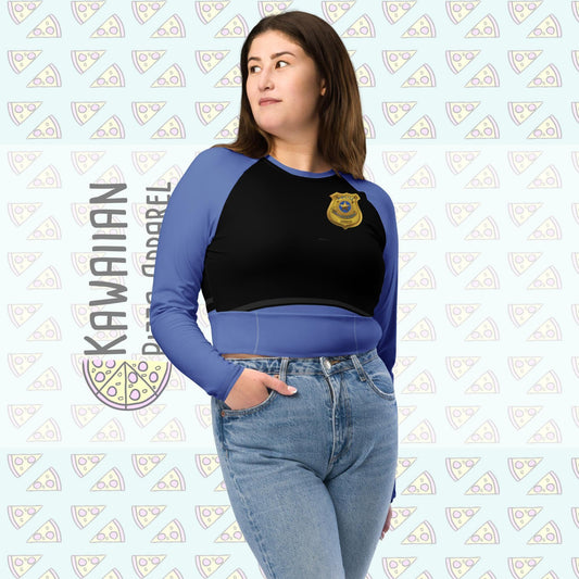 Judy Inspired Recycled long-sleeve crop top